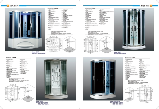 Multi Functional Steam Shower Bath Cabin Steam Shower Pods Safety Elegant