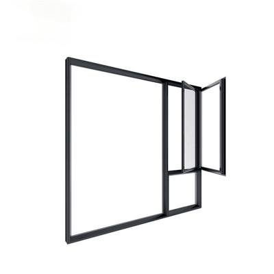 Customized Size Modern Black Aluminium Windows Aluminum Alloy Window Anti Corrosion