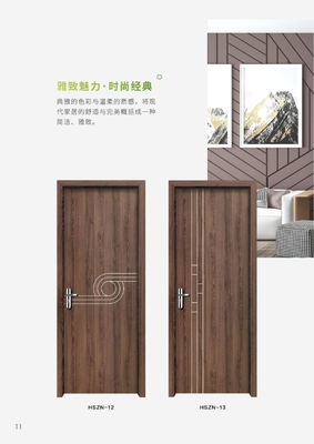 0.14mm-0.20mm PVC Film WPC Flush Door WPC Interior Doors Commercial