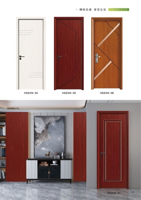 Waterproof WPC Bathroom Doors With Customizable Frame Line 60/70/80/90/100mm