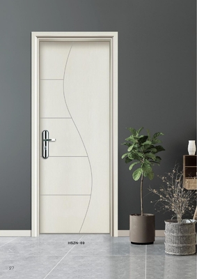 Heat Insulation Interior WPC Door With Frame Customized Width 850mm 950mm