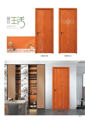 Termite Proof WPC Bedroom Doors WPC Solid Door With Customizable Handle