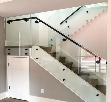 Secure Clear And Modern Glass And Stainless Steel Railing For Indoors And Outdoors
