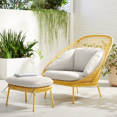 Fireproof Modern Outdoor Furniture Garden Lounge Chair Set Weather Resistant