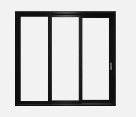 Rustic Modern Aluminum Windows Residential With Tempered Glass Customizable Design