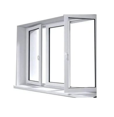 UV Protected 65mm/55mm Casement Aluminum Window With Screw Fixing