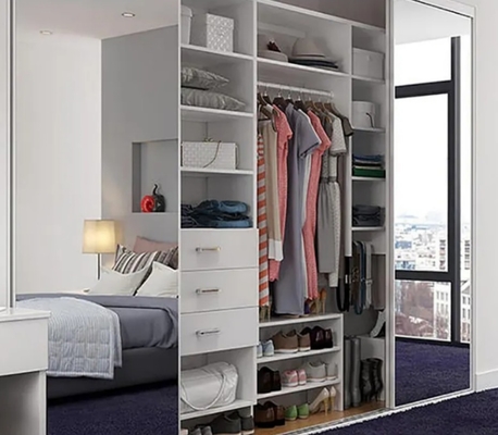 Customized Clothing Storage Wardrobes With Adjustable Shelves No Smell