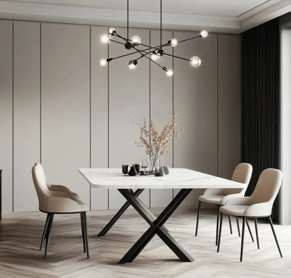 Versatile Modern Indoor Furniture Dining Table Set For 6 Fashionable Design