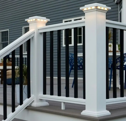 Modern Clear and Silver Glass and Brushed Steel Handrail