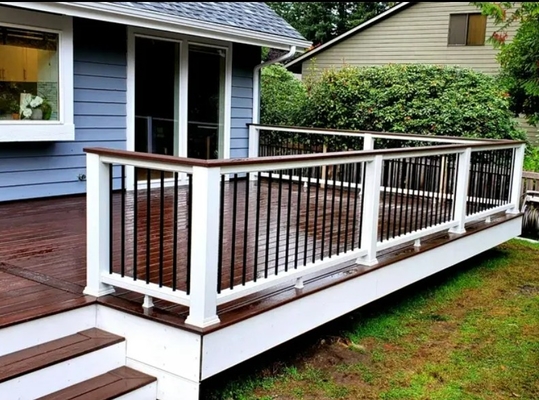 Modern Stainless Steel And Glass Balcony Railings High Secure And Sturdy