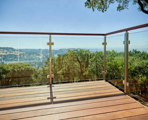 OEM ODM Stainless And Glass Balustrade Balcony Glass Steel Railing For Versatile Compatibility