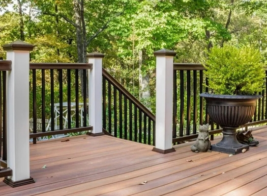 Corrosive Resistant Stainless Steel Glass Railing For Decks And Balconies Customizable