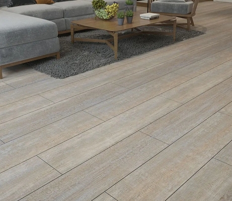 Waterproof SPC Floor Tiles 800x150mm Interlocking for Indoor Outdoor