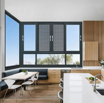 Aluminum Window For Easy Access And Smooth Operation With Horizontal Opening Pattern