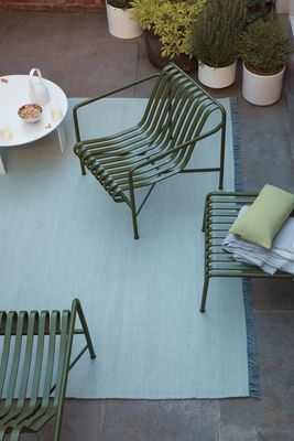 Modern Outdoor Furniture - Vintage Style, Aluminum/Glass/Wood, 3 Sizes
