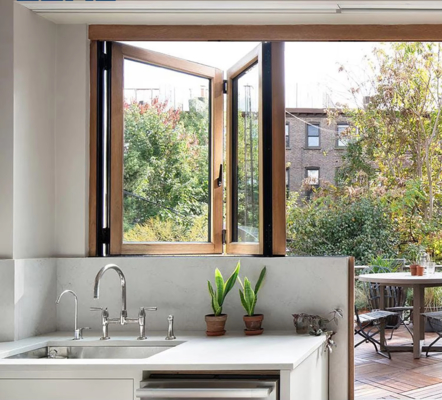 Modern Aluminum Sliding Window with Stainless Steel Hardware