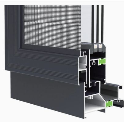 Modern Aluminum Sliding Window with Acrylic Material for Residential and Commercial Buildings Featuring Screw Fixing