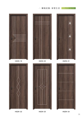 Large Sized WPC Hollow Door With Customizable Veneer 2500mm Max X 1100mm X 45mm