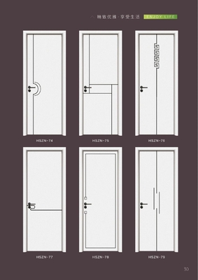 Innovative Residential WPC Laminated Door Various Styles Waterproof
