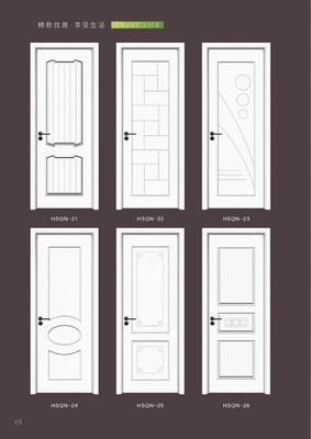 Customized Color Interior WPC Door White Wpc Door MouldProof Durable