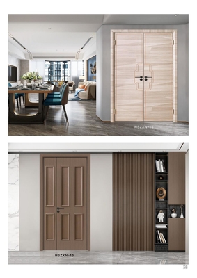 Customizable 60mm-100mm Interior WPC Door Flat WPC Laminate Doors