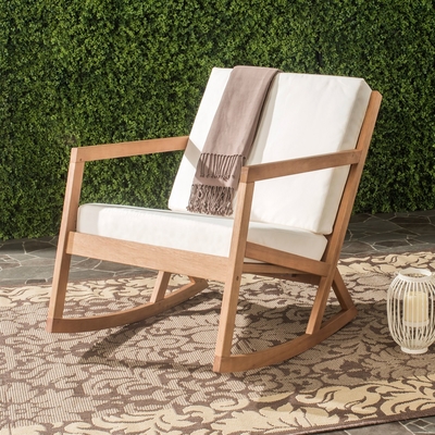 Waterproof Contemporary Patio Furniture of Aluminum Wood and Glass