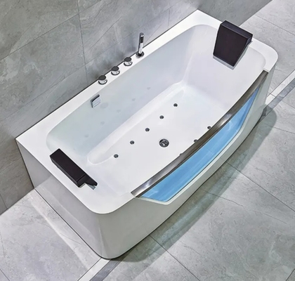 Rectangular Embedded Bathtub Jacuzzi Massage Bathtub Sleek Design  Customised