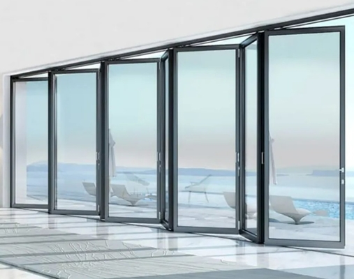 unbreakable Modern Aluminum Window For Heat Sound Insulation long Life Span