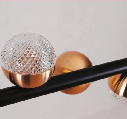 Switch Control Large Gold Contemporary Suspension Lights Hardwired Installation