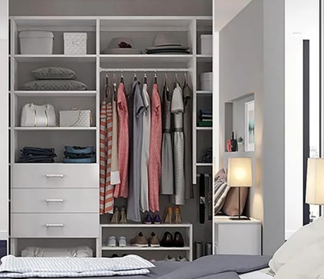 Customized Clothing Storage Wardrobes With Adjustable Shelves No Smell