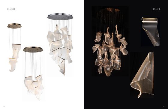 Modern LED Ceiling Light with Crystal Glass Shade for Living Room