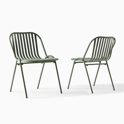 Modern Outdoor Furniture - Vintage Style, Aluminum/Glass/Wood, 3 Sizes