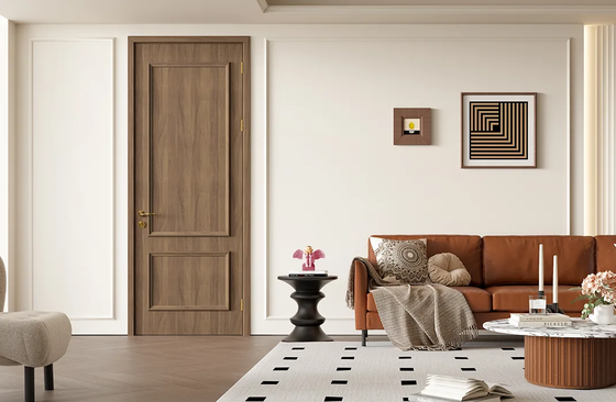 Vintage WPC Interior Door 45mm Thickness Fire Retardant Waterproof