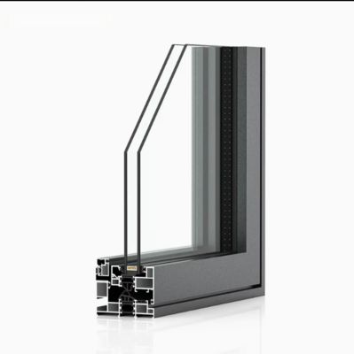 Customized Color Modern Aluminum Sliding Window with Acrylic Material and Roller Blind Curtain Type